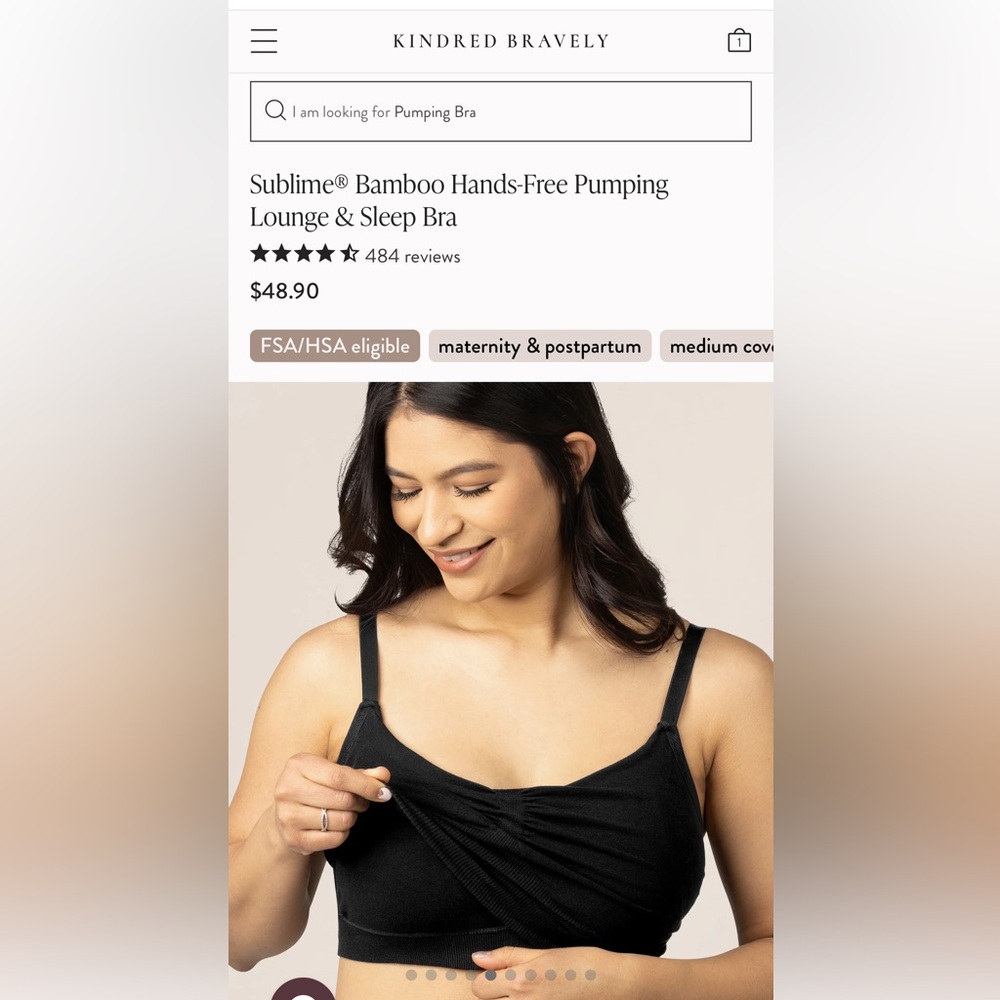 Kindred Bravely Sublime® Bamboo Hands-Free Pumping Lounge & Sleep Bra